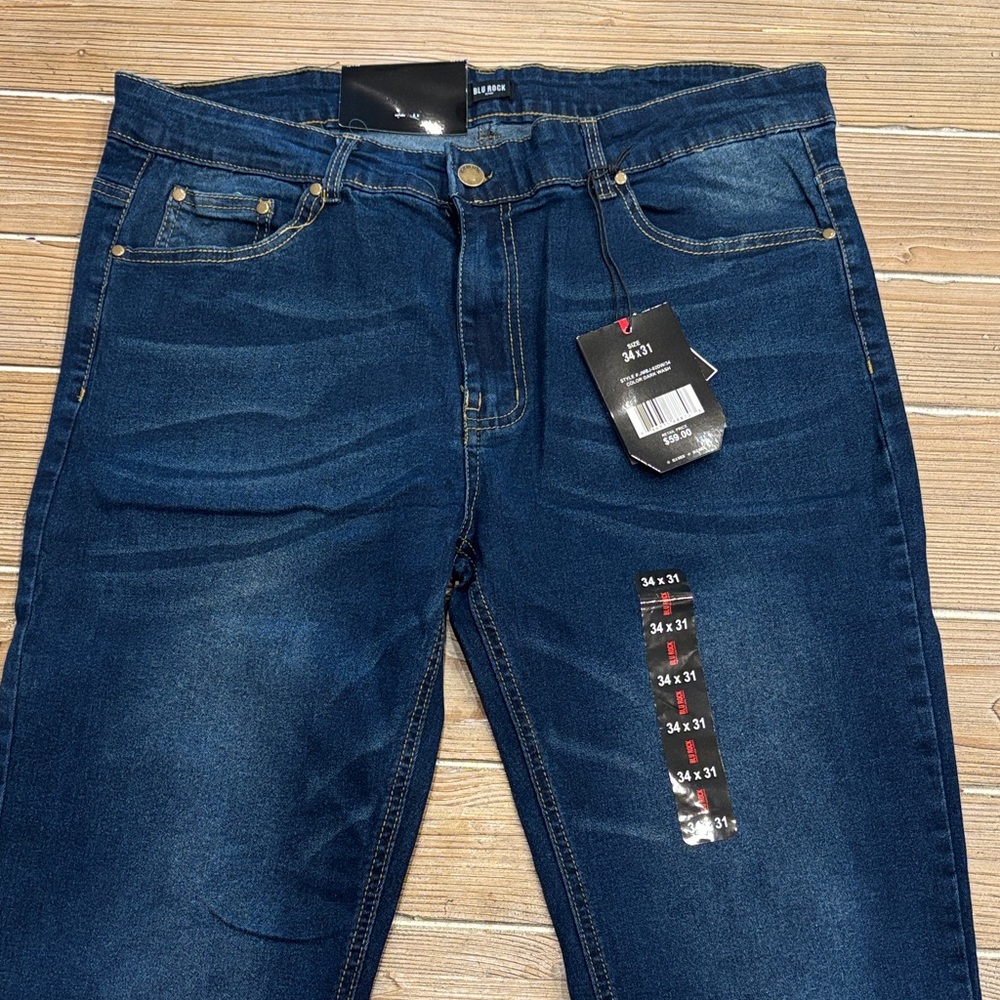 Men's Skinny Jeans in Dark Blue